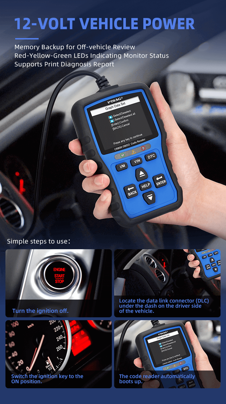 CR800 Entry-Level OBDII Code Reader