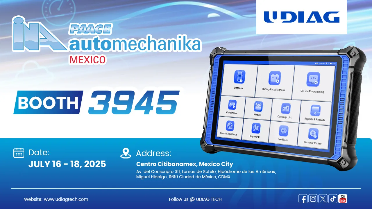 UDIAG to Exhibit at INA PAACE Automechanika Mexico 2025
