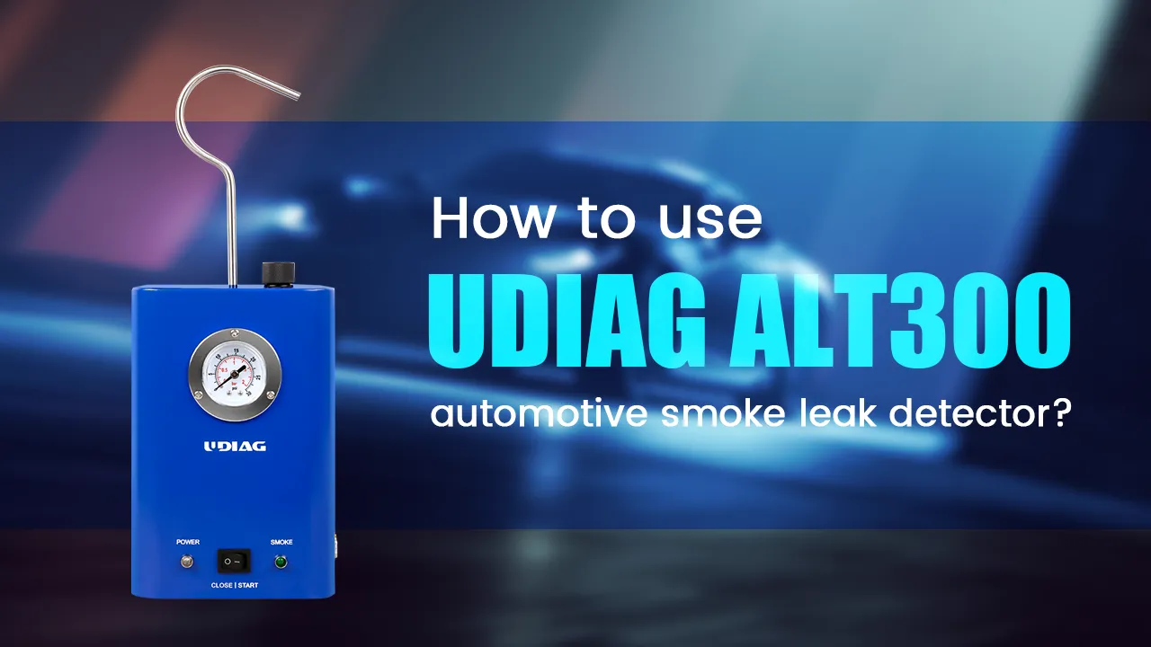 How to Use UDIAG ALT300 Automotive Smoke Leak Detector
