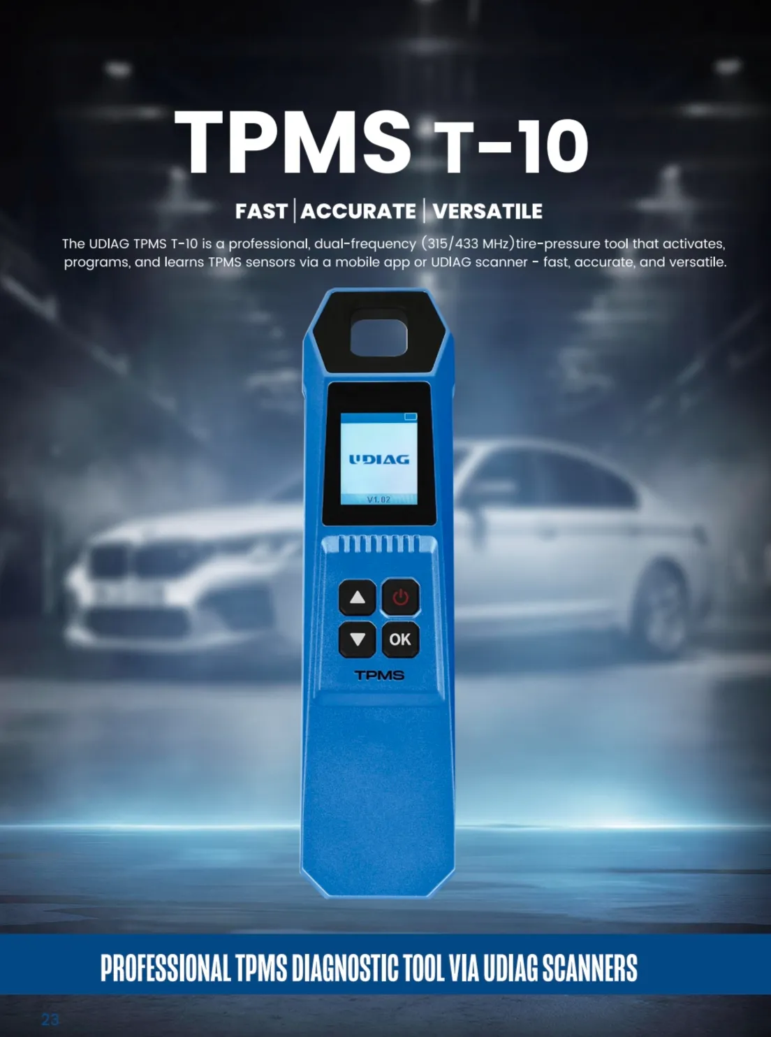 TPMS T-10 Tire Pressure Sensor Activation and Programming Tool